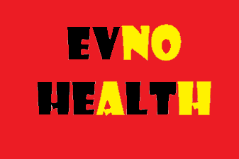 evno health black and gold on red